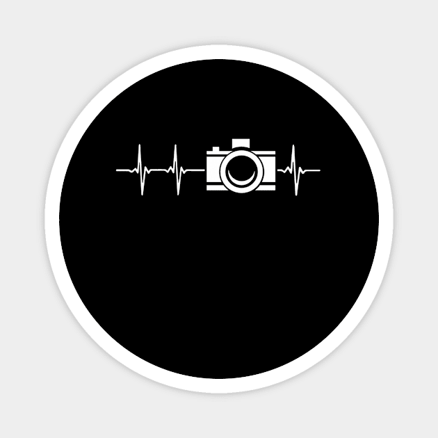 Photographer Heartbeat Camera Photography Magnet by Weirdcore